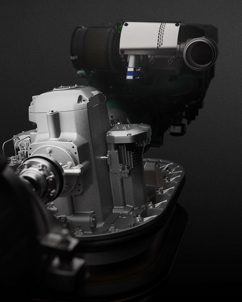 Motor de barco.